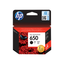 HP 650 Black Ink Cartridge - Cartouche d'encre noir
