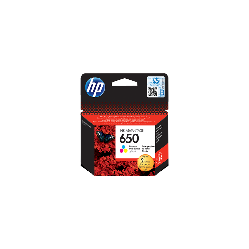 HP 650 Tri-color CZ102AE – Cartouche d’encre originale