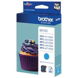 LC123C cartouche jet d'encre cyan Brother | Smarteo Madagascar