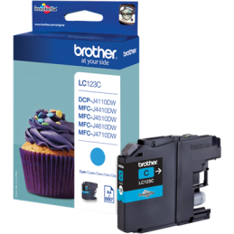 LC123C cartouche jet d'encre cyan Brother | Smarteo Madagascar