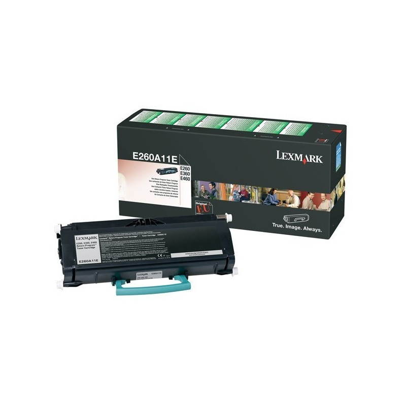 Lexmark E260, E360, E460 Cartouche toner Noir (3,5k) Lexmark E260, E360, E460 Cartouche toner Noir (3,5k)