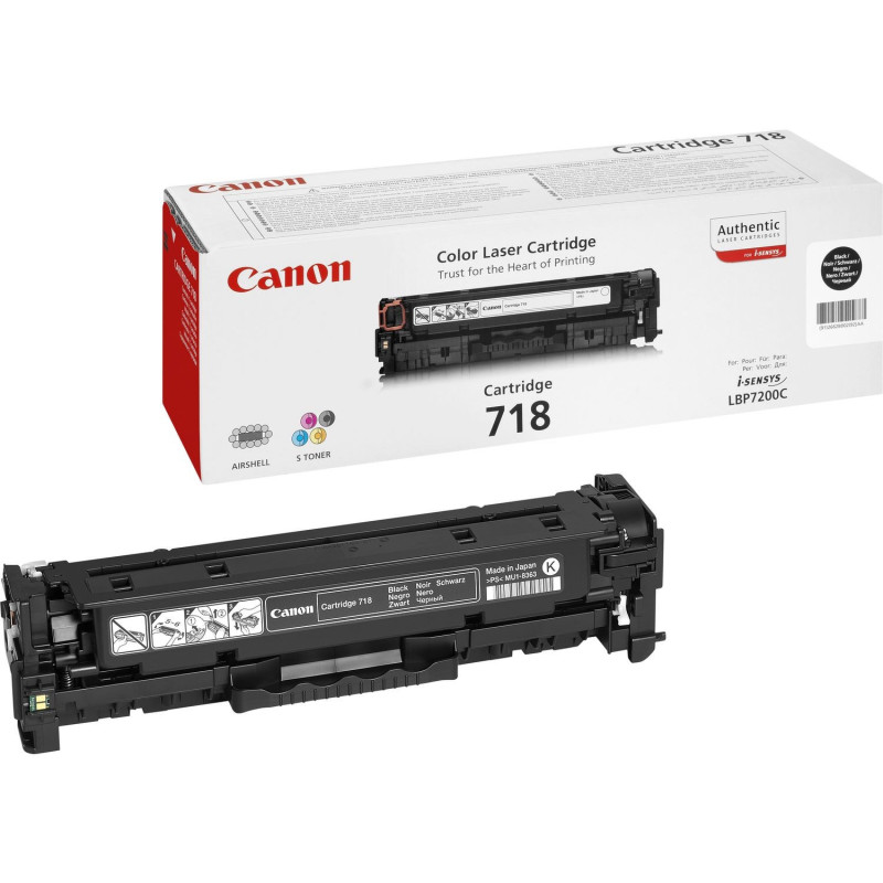 Canon 718 BK Cartouche de toner noir