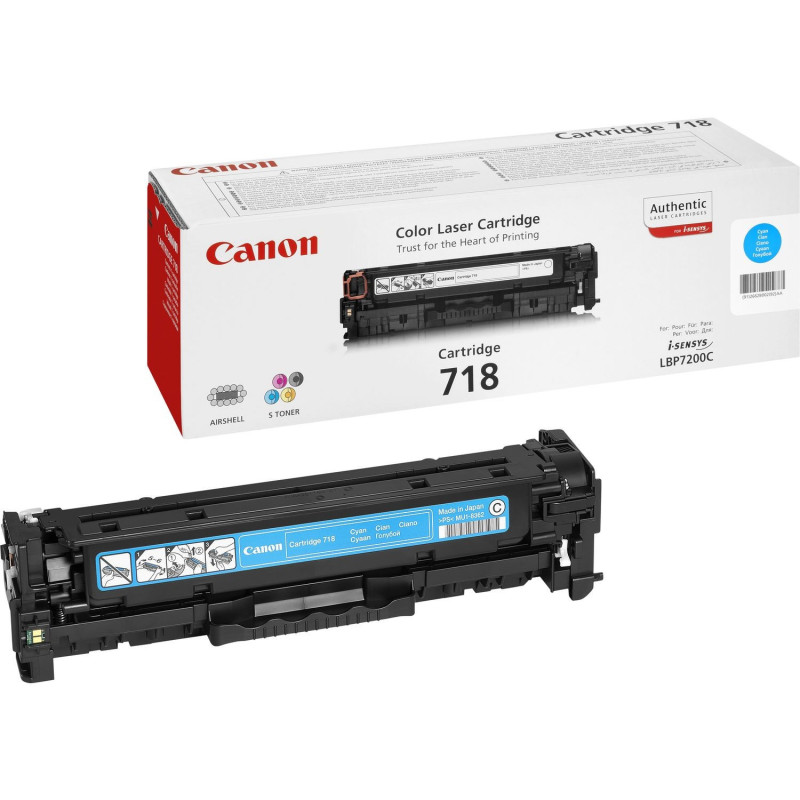 Canon 718C Cartouche de toner cyan