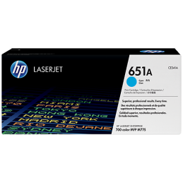 Toner HP 651A LaserJet Cyan authentique