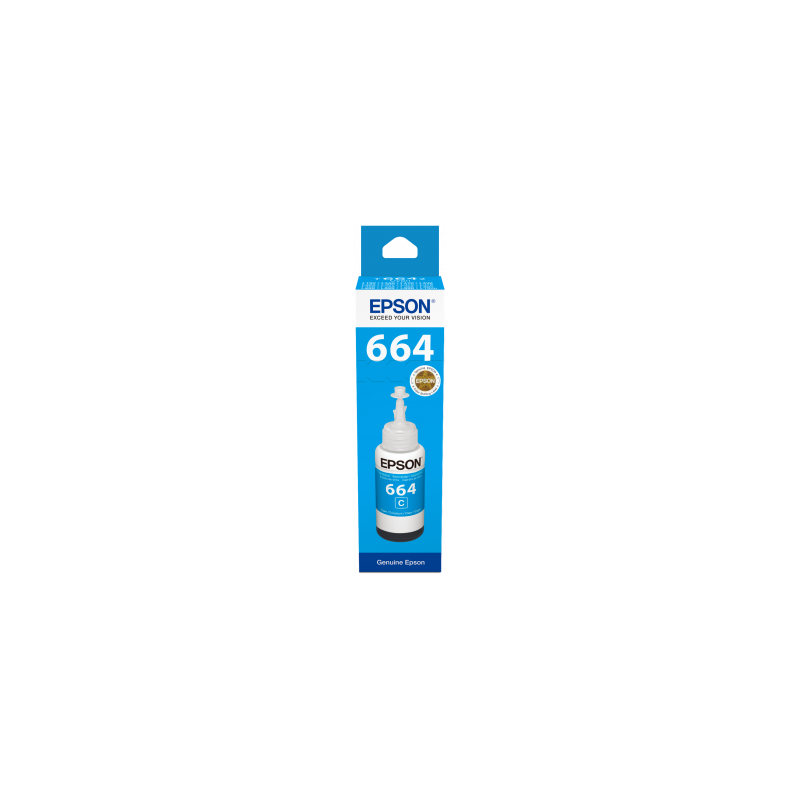 Epson T6642 Bouteille d'encre cyan pour recharge (70 ml)