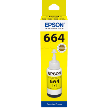 Epson T6644 Bouteille d'encre jaune pour recharge (70 ml)