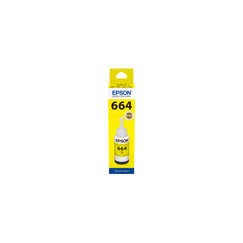 Epson T6644 Bouteille d'encre jaune pour recharge (70 ml)