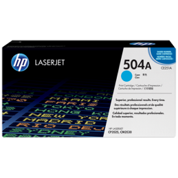 HP 504A cartouche de toner LaserJet cyan