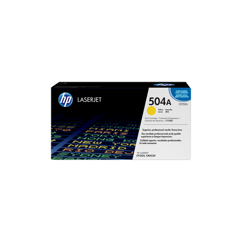 HP 504A Jaune cartouche de toner LaserJet HP 504A Jaune cartouche de toner LaserJet