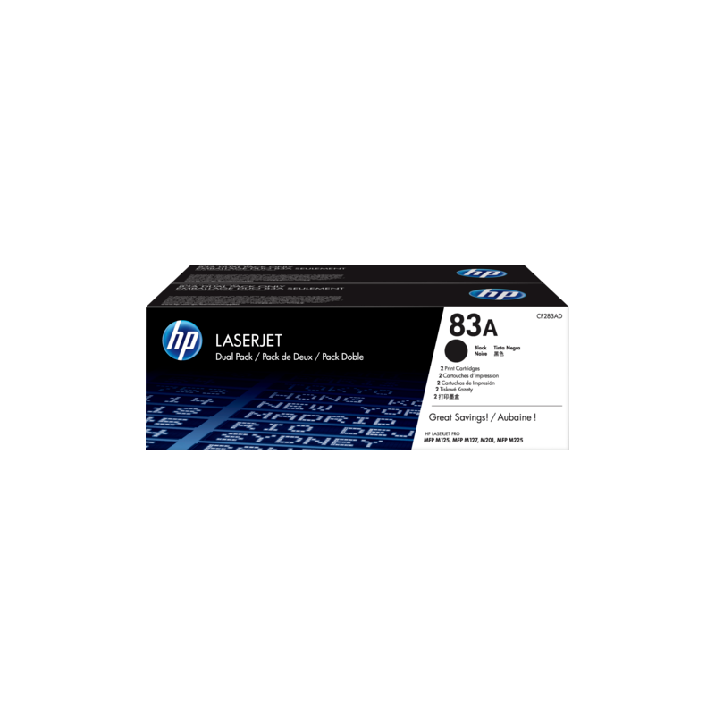 HP 83A Dual pack | Toner Noir | Smarteo Madagascar