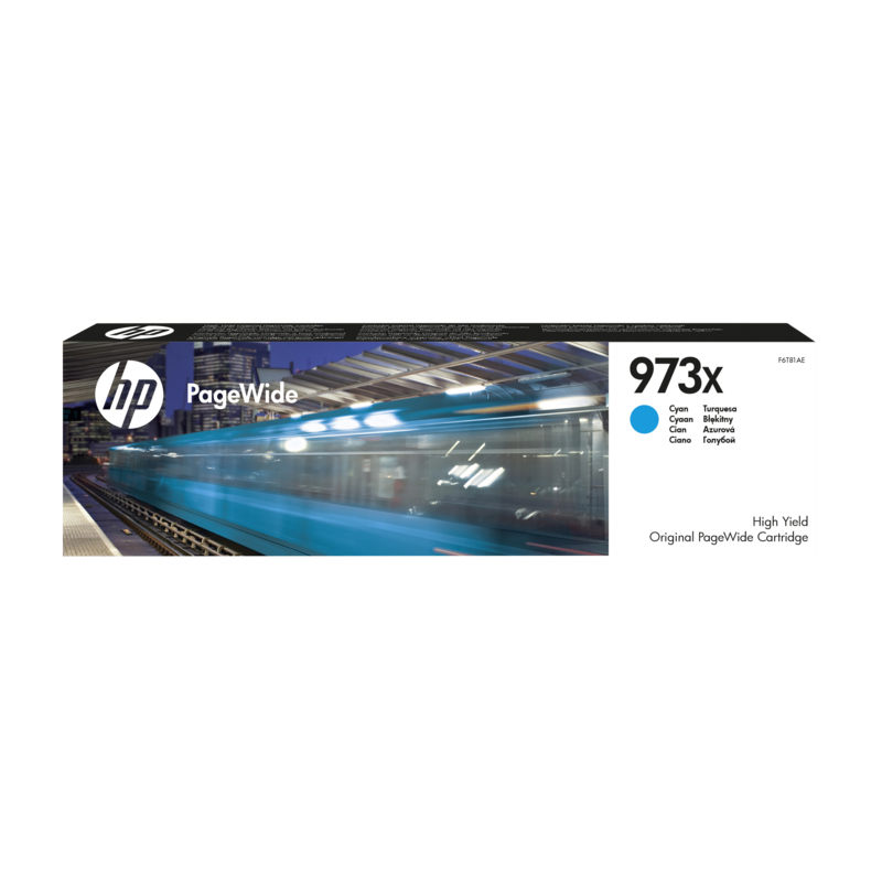 HP 973X cartouche PageWide Cyan grande capacité