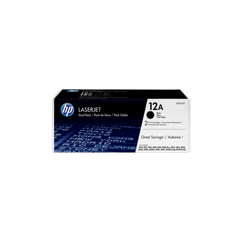 HP 12A Cartouche de toner LaserJet noir HP 12A Cartouche de toner LaserJet noir
