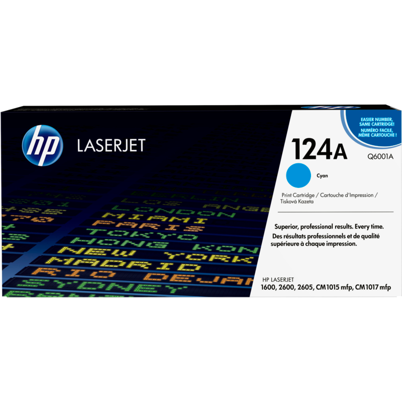 HP 124A Cartouche de toner LaserJet cyan HP 124A Cartouche de toner LaserJet cyan