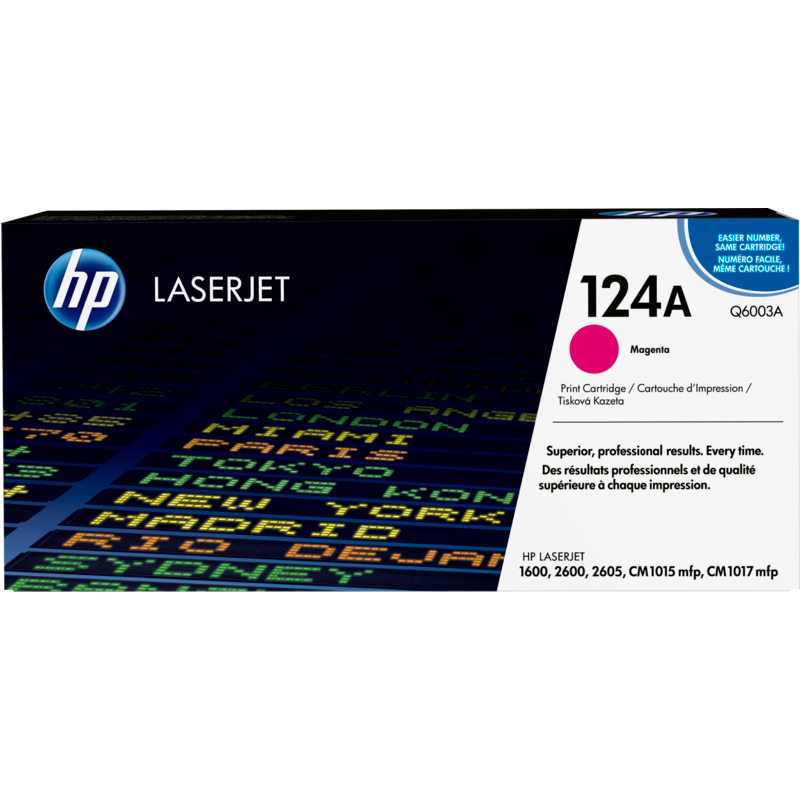 HP 124A Cartouche de toner LaserJet magenta HP 124A Cartouche de toner LaserJet magenta