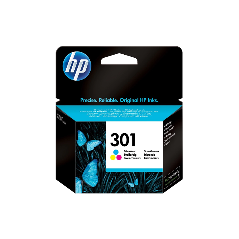 HP 301 cartouche d''encre trois couleurs authentique