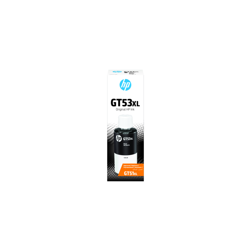 HP GT53XL Bouteille dencre noire authentique (135 ml)