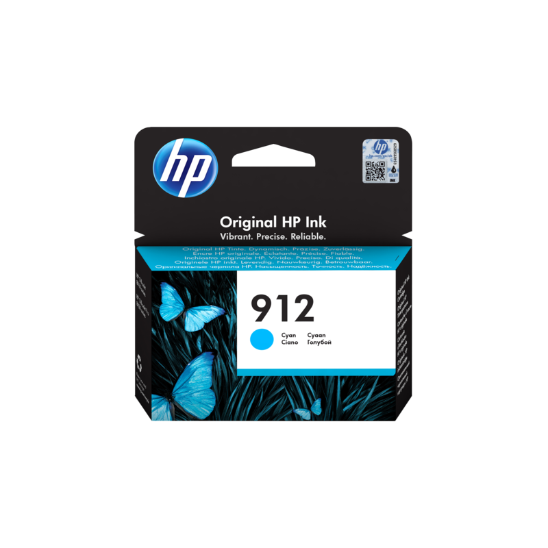 HP 912 Cyan 3YL77AE – Cartouche d'encre originale