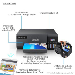 Epson EcoTank L8050 | Imprimante photo | Smarteo Madagascar