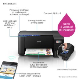 Epson EcoTank L3251 | imprimante rechargeable | Smarteo Madagascar