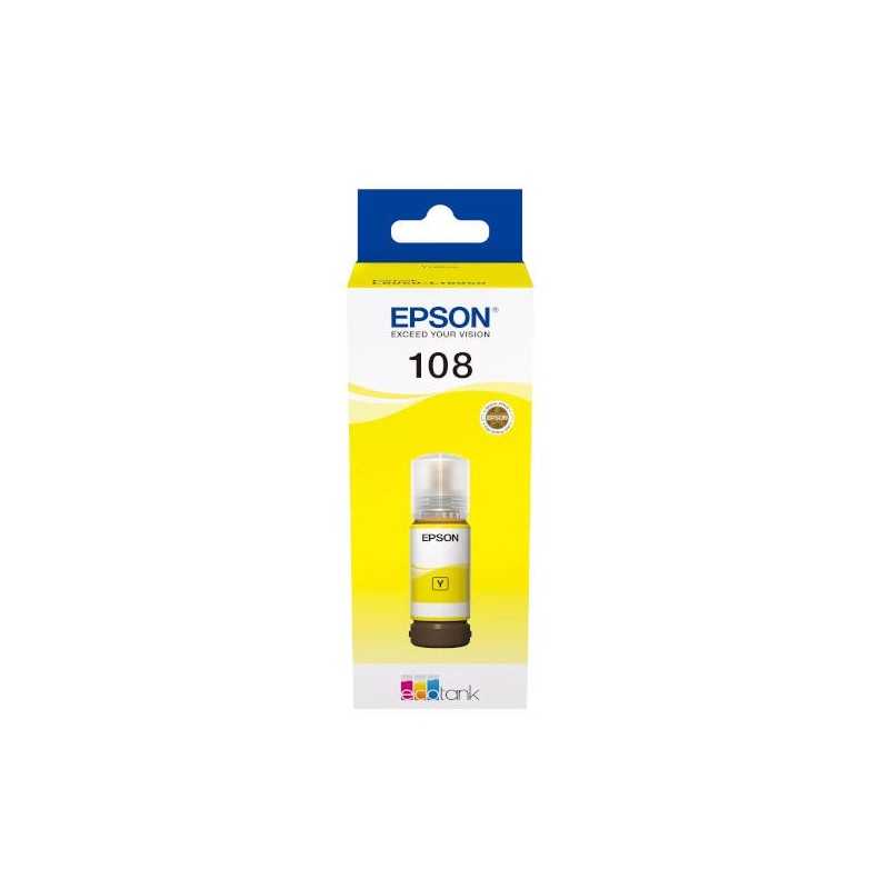 Epson 108 Jaune | Recharge bouteille | Smarteo Madagascar